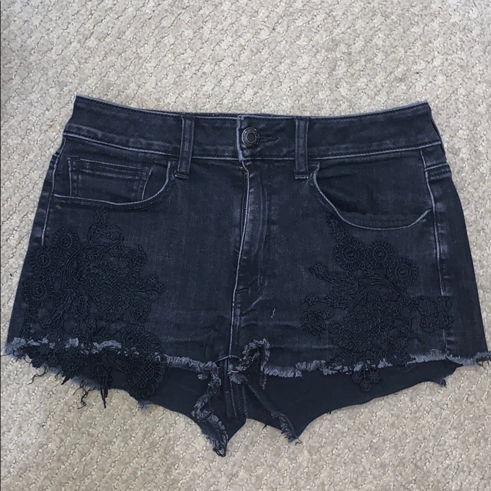 Black American Eagle Shorts